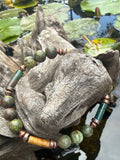“Grounding Warrior Bracelet – Dragon Bloodstone, Jade & Copper”