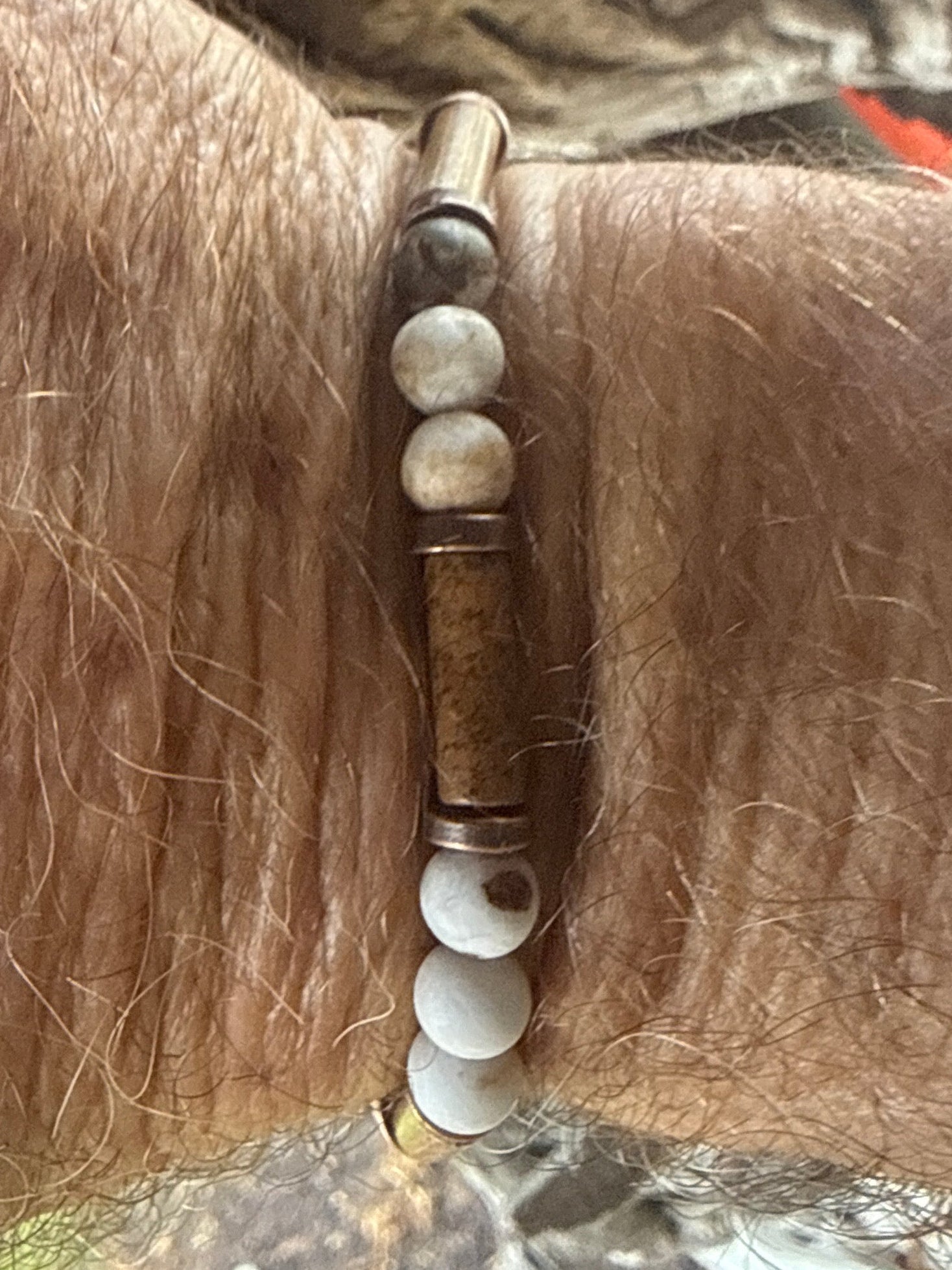 Wooden Opal & Tiger Eye Bracelet with Copper