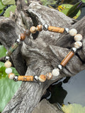 Custom Golden Tiger Eye, Wooden Opal & Jade Energy Bracelet